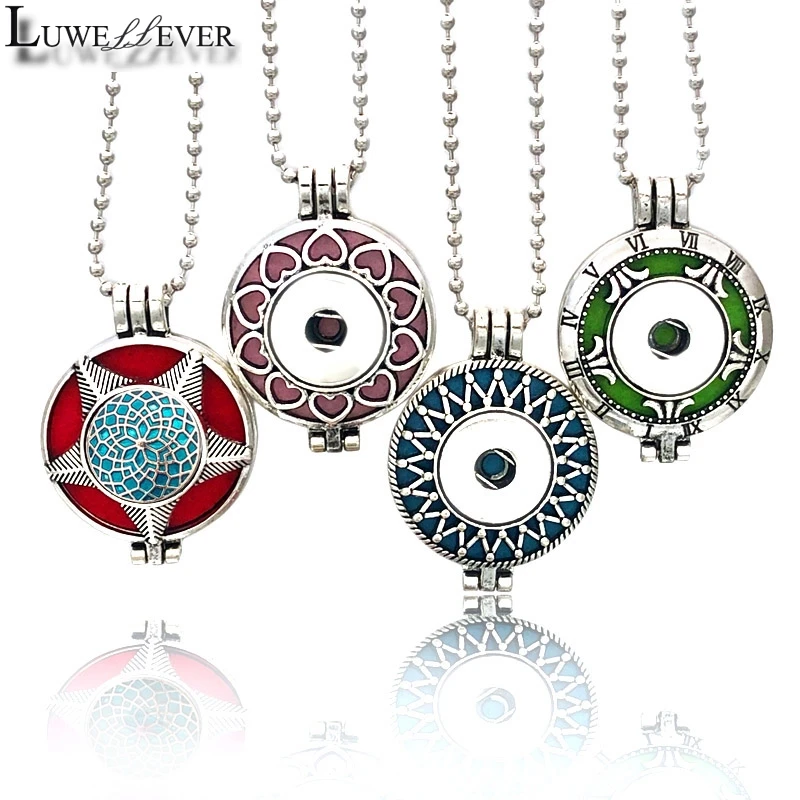 Geometric Aroma Diffuser Pendant 025 Fit 18mm Snap Button Open Perfume