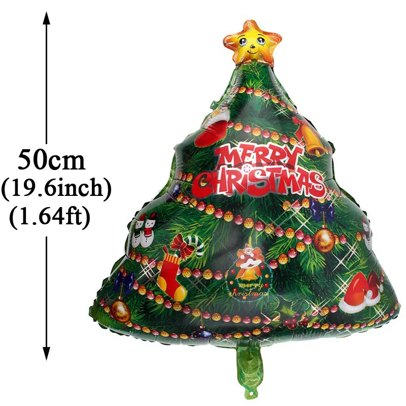 5 шт. Мини Рождественские шары рождественские украшения для дома Санта-Клаус Снеговик дерево украшения Рождественский подарок год - Цвет: 1pcs Christmas Tree