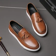 

Men's Shoes Spring 2021 New Loafers Retro Ugly Big-toed Shoes Low-top One Pedal All-match Casual Men Shoes