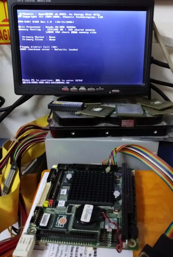 ОК оригинальная безвентиляторная IPC cpu плата PFM-540I A1.0 PC/104 Встроенная Промышленная материнская плата PC104 SBC с памятью LX800