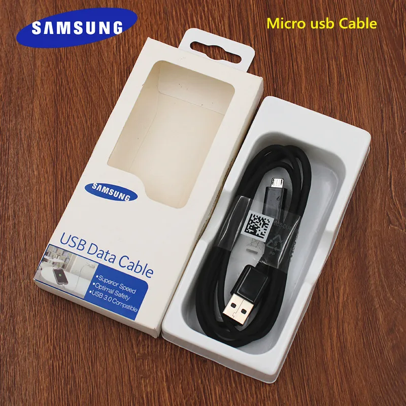 Оригинальный кабель Micro USB Samsung 2A 100/150 см для синхронизации данных Galaxy S6 S7 edge plus Note 4