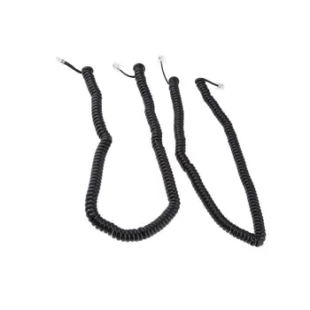 

2x RJ9 Telephones Cable Phone Handset Coiled Cords Spiral Wire 2.53 to 16.4ft