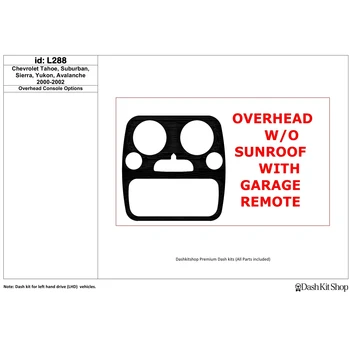 

Interior lining for Chevrolet Tahoe 2000-2002. Set L288.