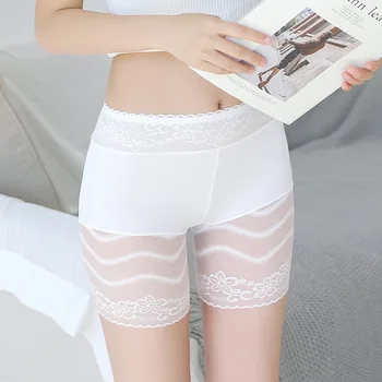 

Mallas Cortas Mujer Bermuda Feminina Summer New Lace Safety Pants Seamless Boxer Briefs Women's Thin Shorts Calzas Cortas 2020