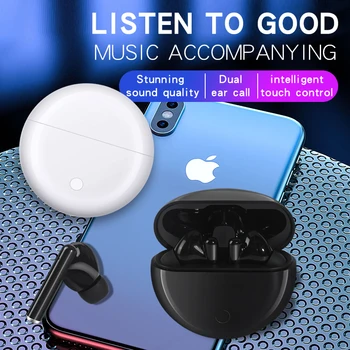 

TWS 5.0 True Wireless Headphones Bluetooth Earphones Wireless Earphone Sport Earbuds Headset For Phone Xiaomi Mic 9D Hifi Stere