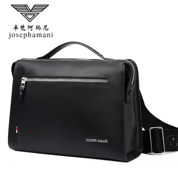

New Business shoulder bag men top quality leather handbag High-end JOSEPHAMANI Brand messenger bag