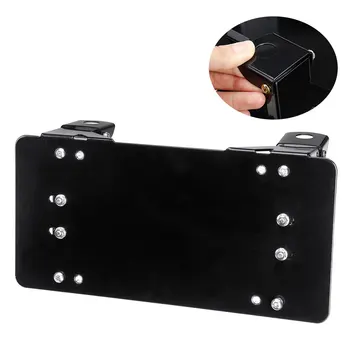 

Off-road UTV Car Winch License Plate Bracket Winch Roller Guide Rope License Plate Frame Mount Holder For Fairlead