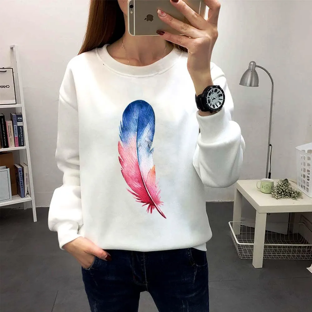 Woman Sweatshirts Female Hoodie Long Sleeves O-neck Pullovers 2024Trend Sporty Fashion Tracksuit Harajuku Clothes Woman Clothing