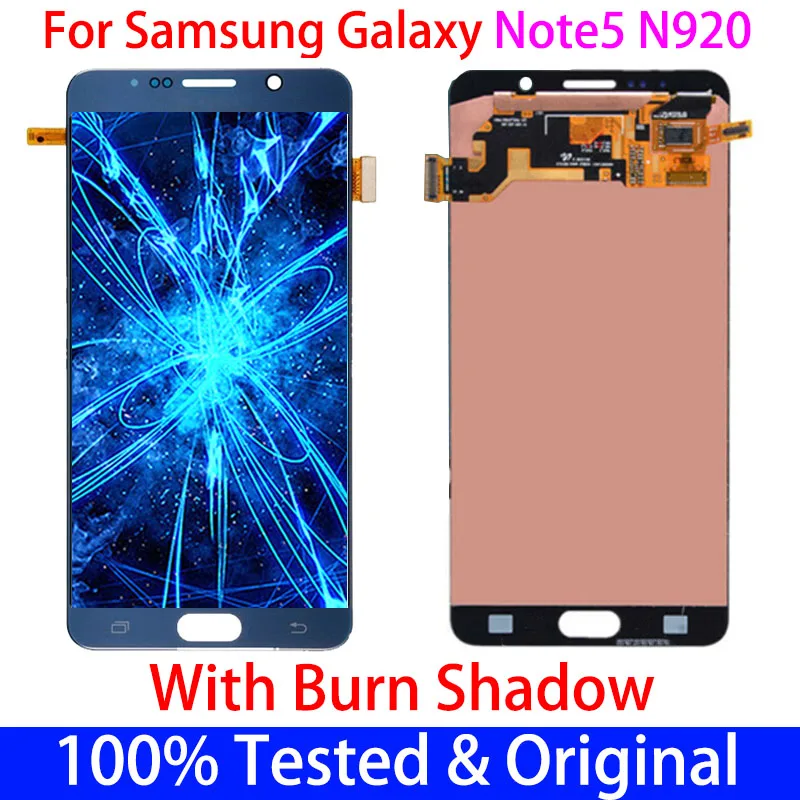ЖК-дисплей для SAMSUNG Galaxy Note 5 N920/N920A/N920F сенсорный экран 7 ''с дигитайзером в сборе
