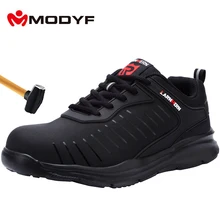 MODYF/Мужская Рабочая обувь со стальным носком; легкая дышащая Нескользящая защитная обувь