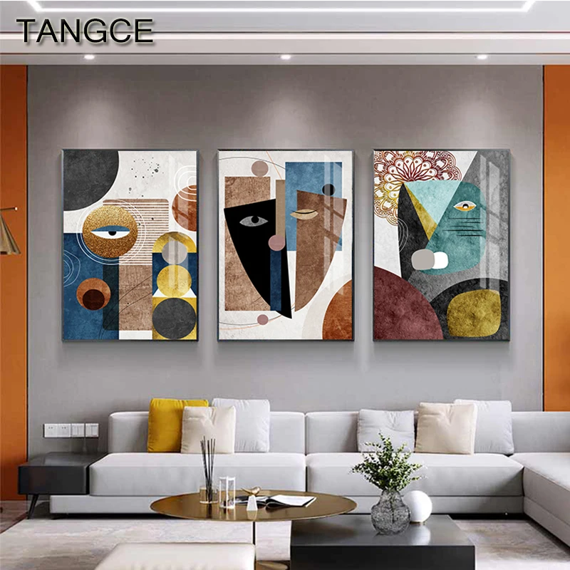 Figure di visione 3D quadri astratti su tela Poster dipinti su tela quadri  moderni minimalisti nordici stampe decorazioni per la casa