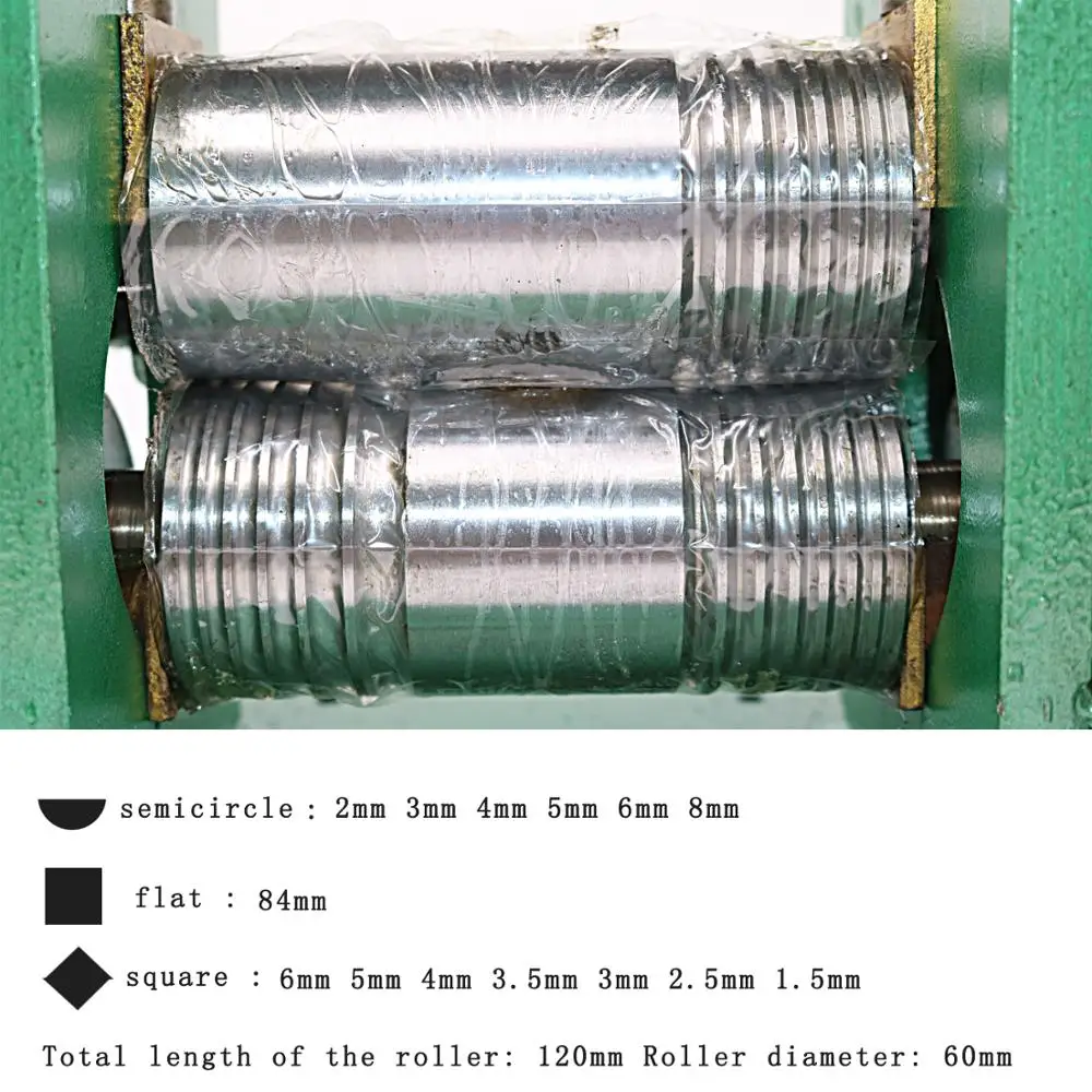 Manual Rolling Mill Machine Stainless Alloy Assembled Jewelry Metal Wire Reducing Thickness Press Tablett Green DIY Tool