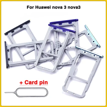

10pcs New SIM Card Slot Replace For Huawei nova 3 nova3 SIM Micro SD Card Tray Slot Socket Repair Part