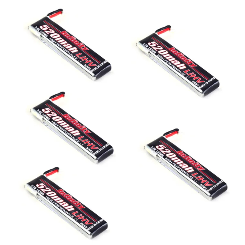 5PCS INFINITY 520mAh 1S 3.8V 85C HV Lipo Battery w/ PH2.0 Plug for Beta85X Micro FPV Racing Cine Whoop BetaFPV RC Drone | Игрушки и