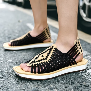 

New Summer Sandals for Men Comfortable Durable Casual Men Sandals Braided Sandals Breathable Wear-resistant Comfortable shoes