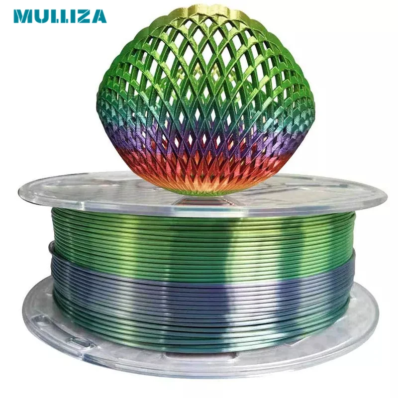 

3D printer consumables PLA silk rainbow gradient 1.75mm gradient printing wire rod printing pen consumables colorful