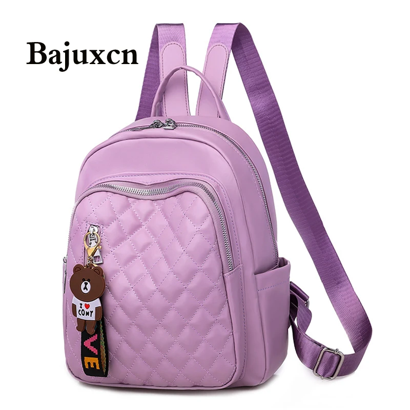 

Ladies backpack new large capacity young girl schoolbag soft PU bag luxury designer ladies multifunctional travel bag main
