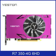 Yeston Grafikkarte R7 350-4G 6HDMI-Compatible 6 Bildschirm Split-Screen 4GB /GDDR5/128Bit 4500MHz VGA + HDMI-Kompatibel + DVI-D