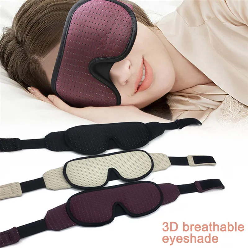 

3D Sleeping eye mask Travel Rest Aid Eye Mask Cover Patch Paded Soft Sleeping Mask Blindfold Eye Relax Massager Beauty Tools