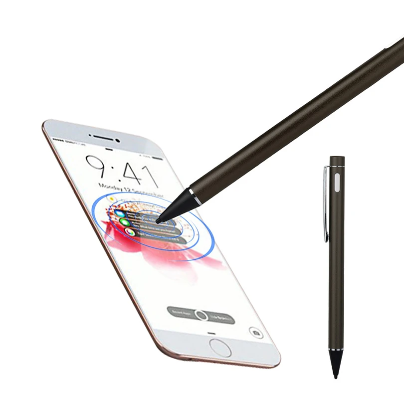 Сенсорная ручка для экрана для iPhone 6, iPhone 6S, для iPhone 7, для iPhone 7 s, Стилус из алюминиевого сплава с usb-зарядным проводом, новинка, A40