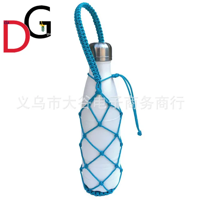 US $6.84 Outdoor Bowling Sports Vacuum Cup lin sheng Stainless Steel LargeVolume Coke Bottle Woven Bag Port