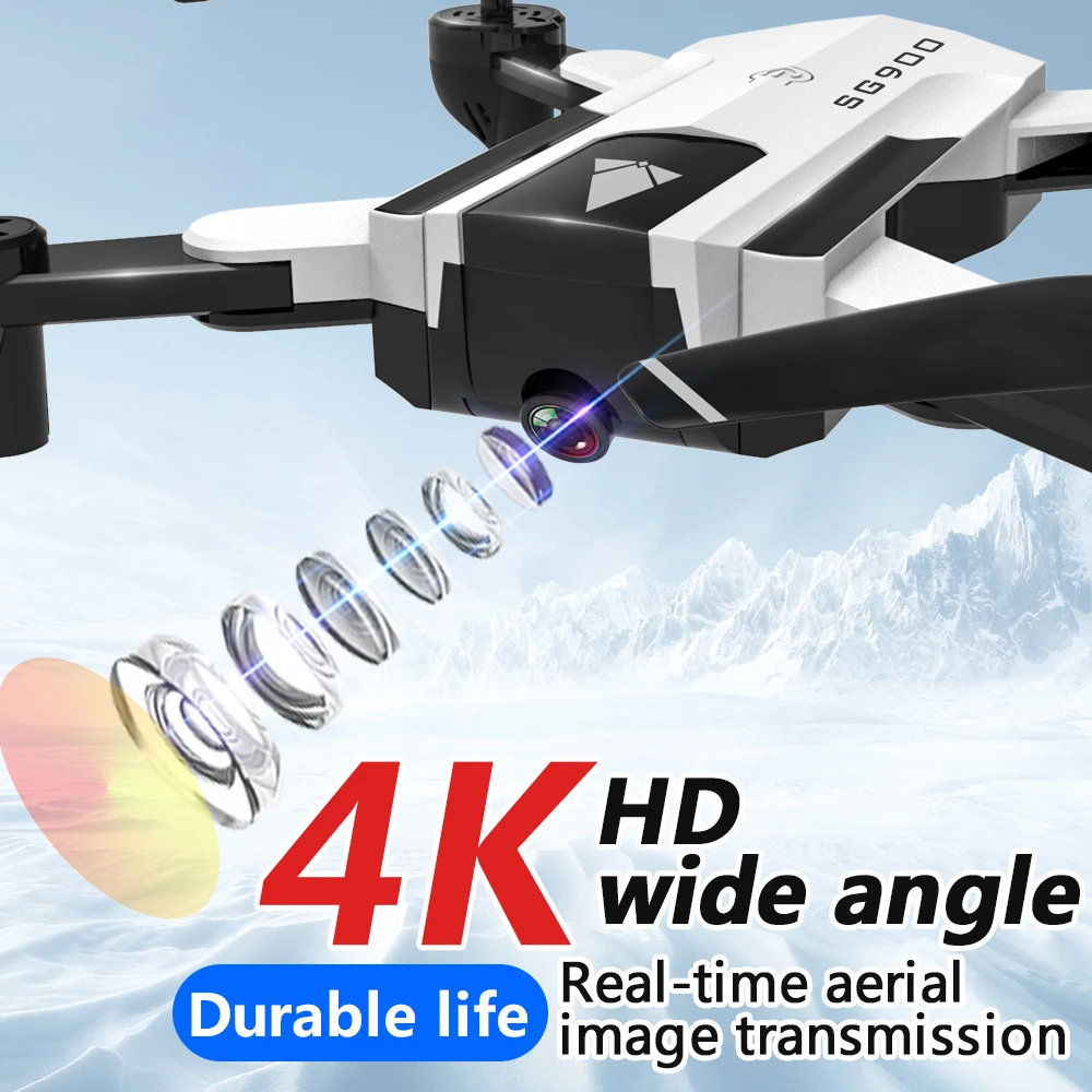 

SG900 4K drone camera dual HD 2.4G remote control drone RC four-axis aircraft app folding Portable video photo real-time camera