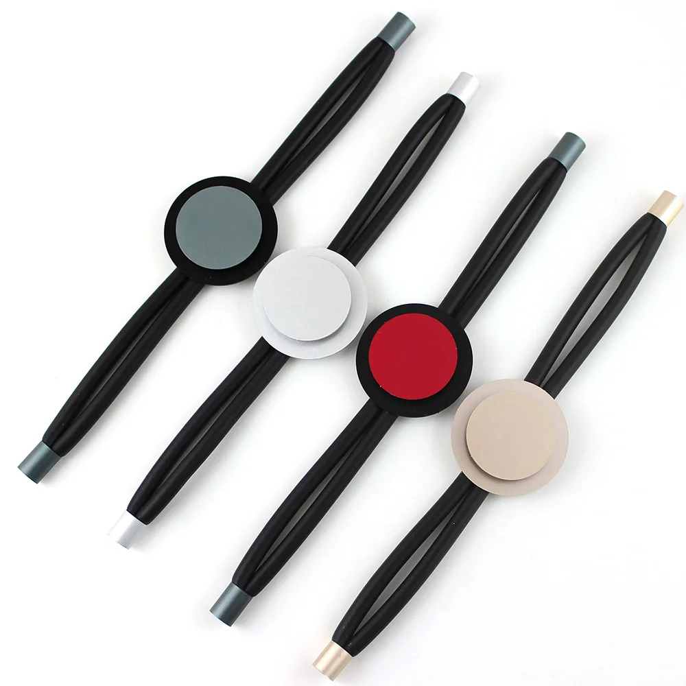 

4 colors New Women Watch Bracelets Aluminum Round Layering Handmade Rubber Chian Bracelet Fashion Gothic Hand Chians