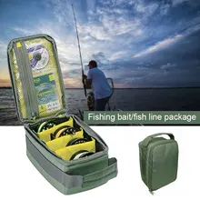 Fish Line Package Fishing Gear Bag Travel Organizer Outdoor Army Green Fishing Bag Storage Pouch Camping Protector Sleeve