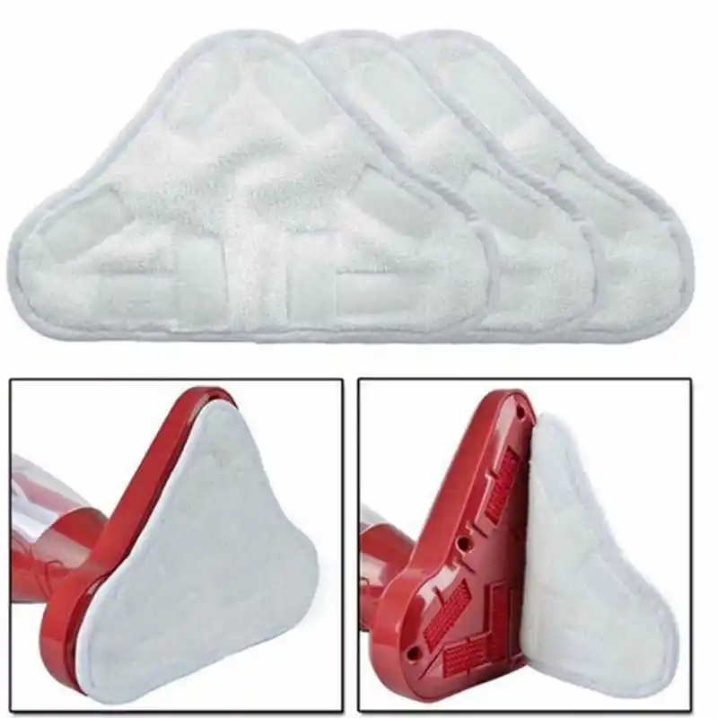 Pack of 3  Steam Mop X5 Pads Compatible Replacement Pads Washable Triangular Pad 