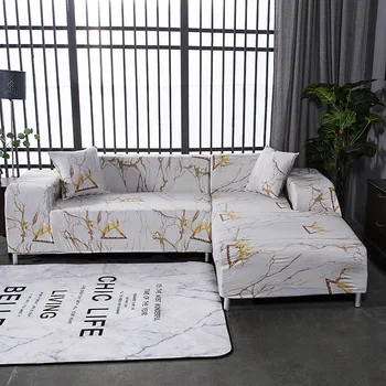 

Shaped Sofa Cover Stretch Sectional Couch Cover Washable Modern Fashion Elastic Tight Wrap for Living Room Home Decoration