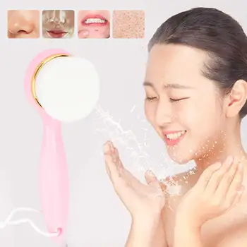 

Long Handle Soft Manual Face Cleaning Brush Facial Care Massager Brush Pink Face Deep Cleaning Tool