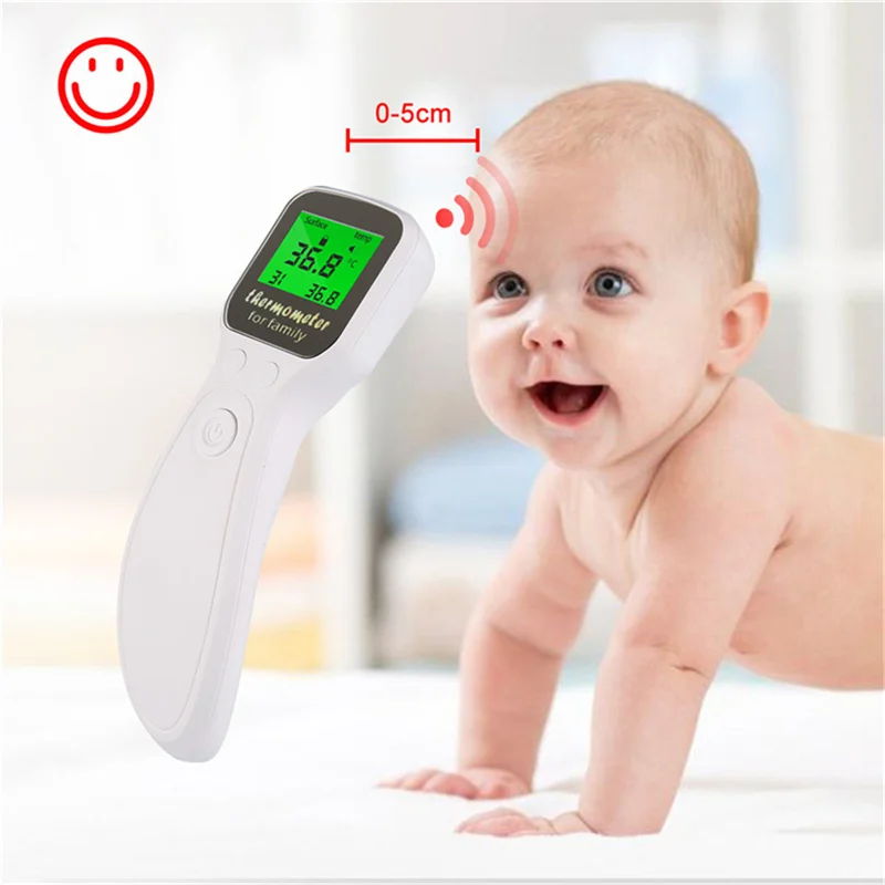 

Temperature Gun Baby Contactless Infrared Faver Measurement Digital Electronics Display Forehead Ears Thermometer For Children