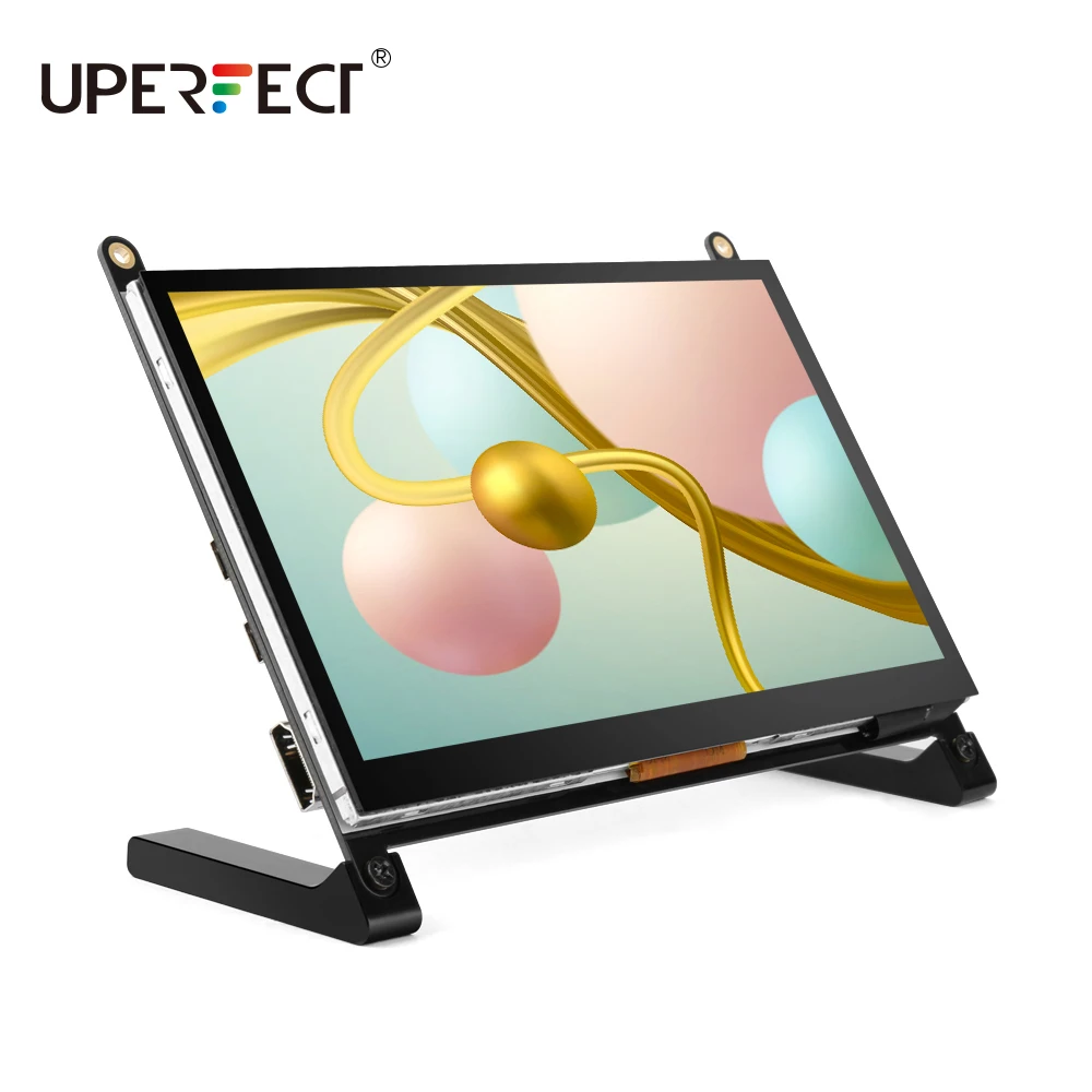 US $76.99 UPERFECT 7 Inch Portable Monitor MultiFunctional Display Support HDMI Dual Speaker US UK EU Plug Optional for Raspberry Pi
