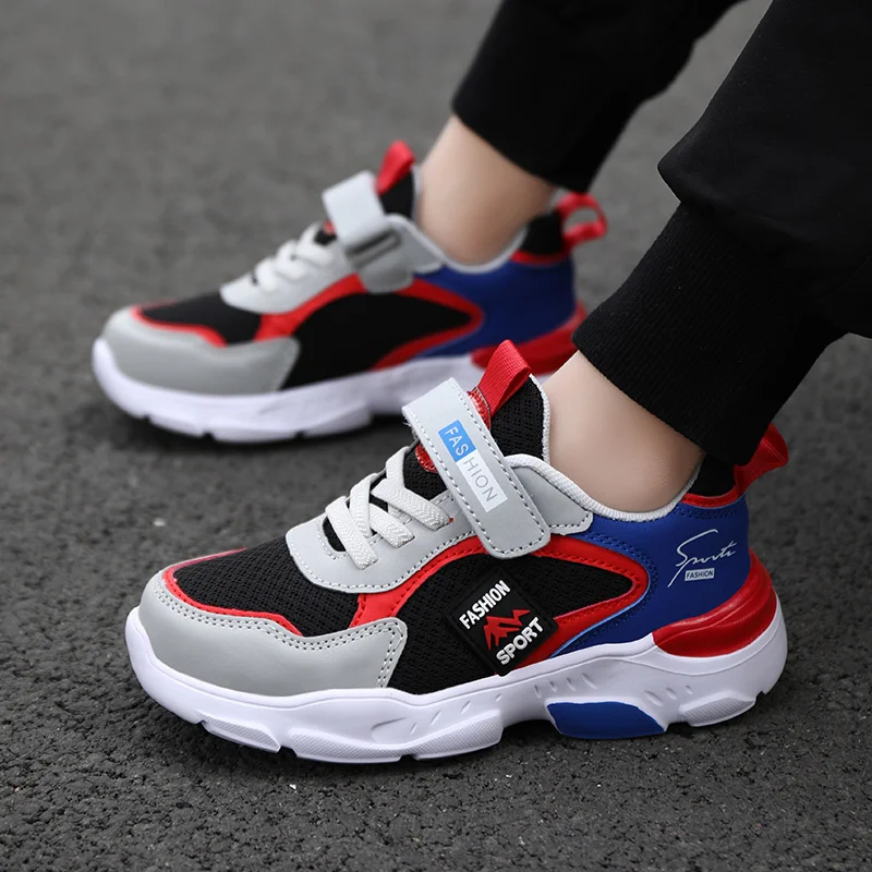 Moda das Crianças Esportivos para Meninos Tênis de Corrida Respirável ao ar Kgfhe Verão Sapatos Lazer Livre Tênis Leves 22 High Quality Mamãe e Bebê
