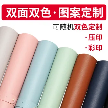 

Desktop PU Leather MousePad Large Size Waterproof Ultra-thin Pad with great Pure Color easy using for Home and Office