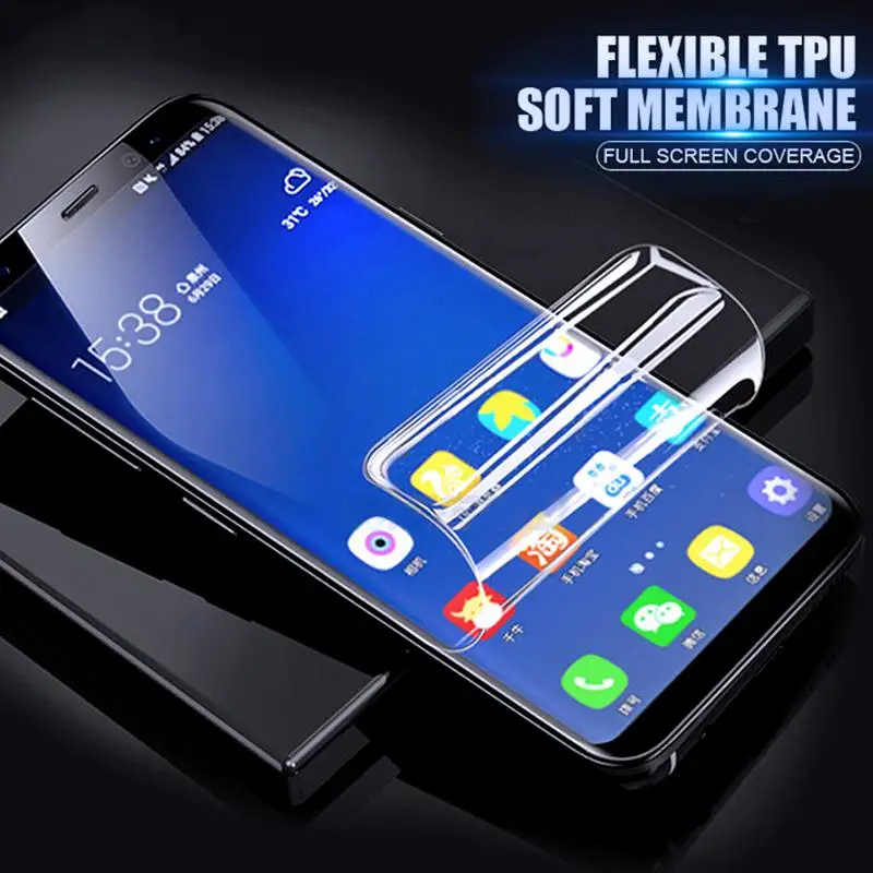 Полное покрытие для iPhone 11 Pro Max XS XR X Мягкая Гидрогелевая защита экрана пленка 6 6S 7 8