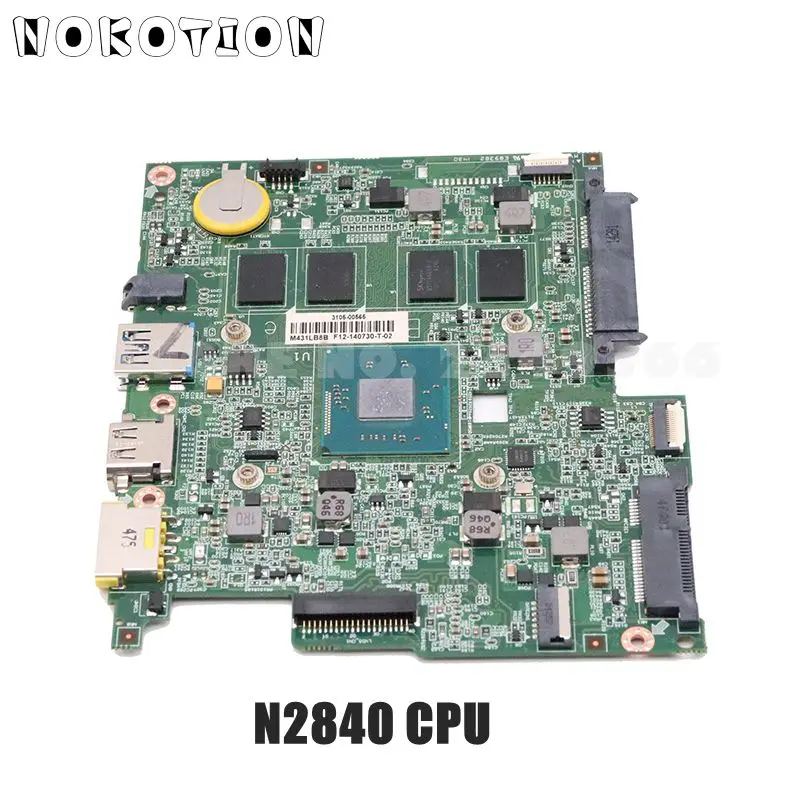  NOKOTION BM5338 Mainboard For Lenovo ideapad Flex 10 Laptop Motherboard 4GB Memory N2840 CPU full t
