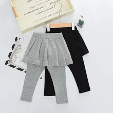 Детская одежда; поколение полных весенних детских штанов; брюки из двух предметов с оборками для маленьких девочек; 16