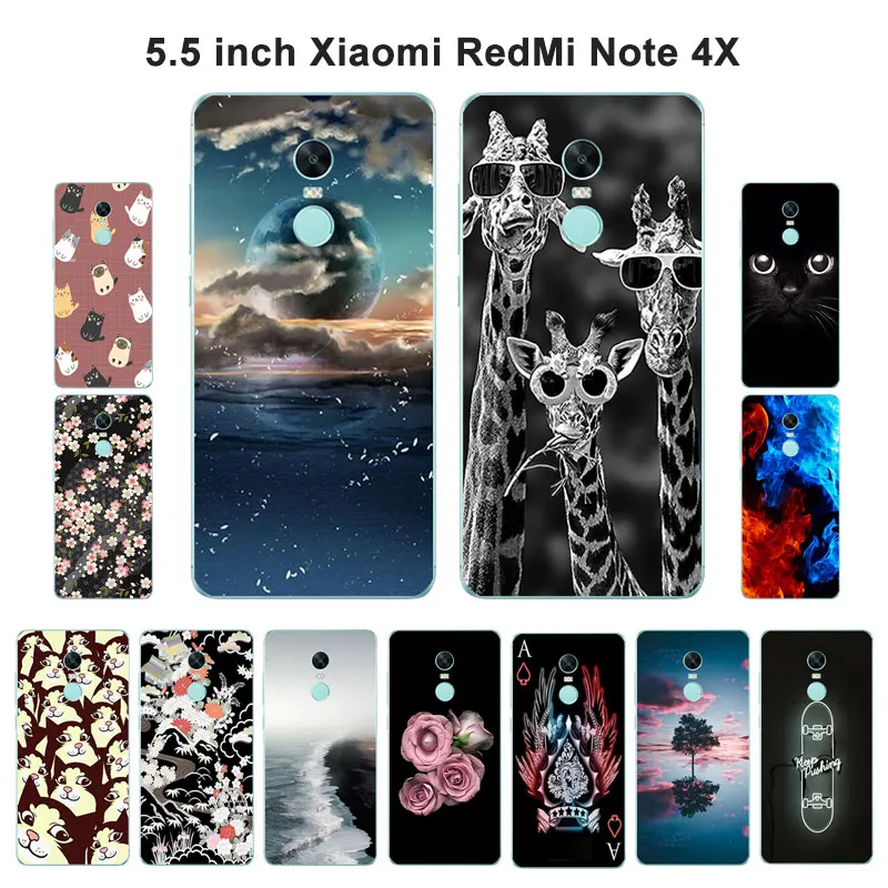 Чехол для Xiaomi Redmi Note 4X Prime мягкий силиконовый чехол Blaze с рисунком Xiomi Note4 |