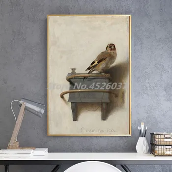 

The Goldfinch Painting Bird Animal Wall Art Poster Painting On Canvas Bedroom Decoration Pictures Home Decor