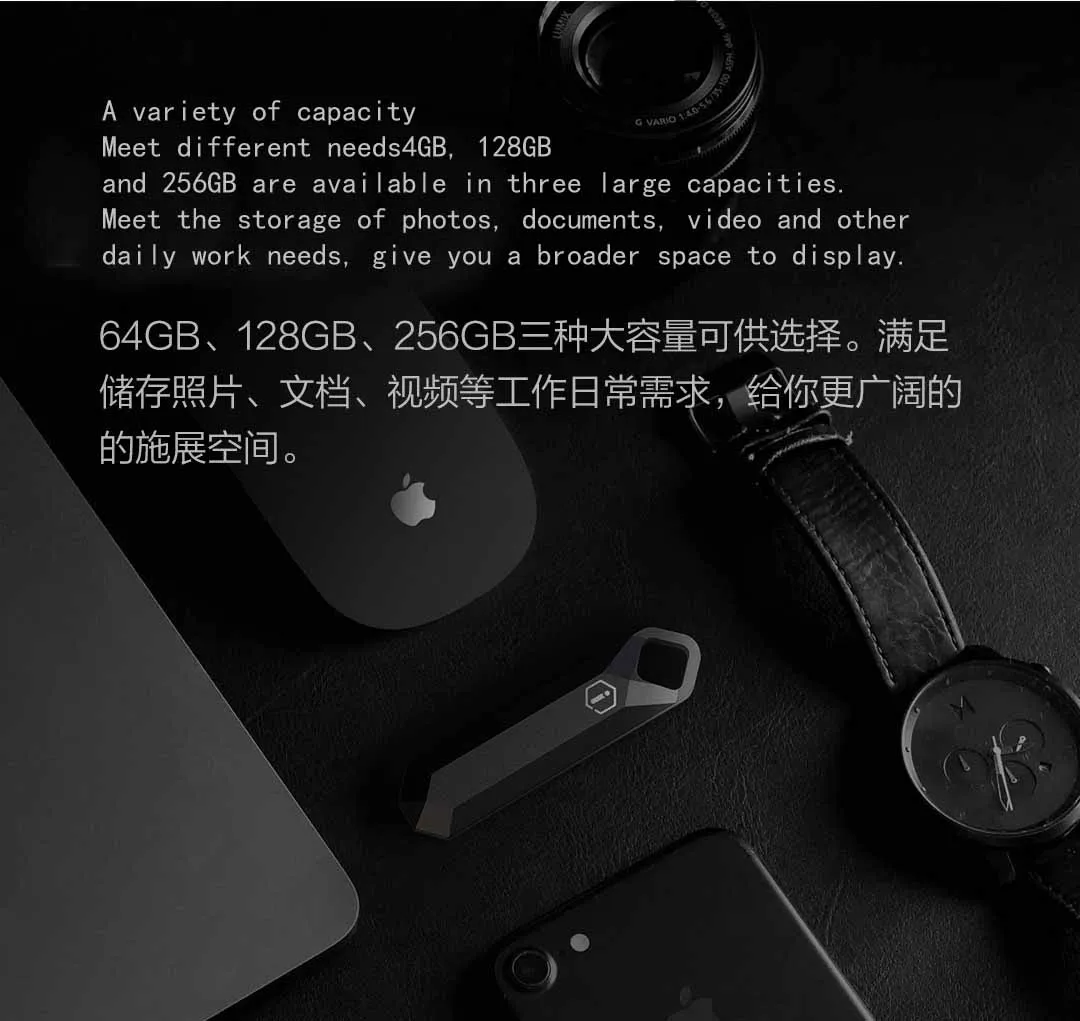 Xiaomi Aomr 2 USB флэш-диск 420 МБ/с./с считывает производительность SSD уровень жесткий 4K чтение-запись 1 Алюминиевый сплав корпус металлический USB флэш-диск