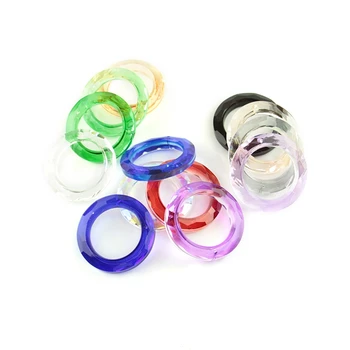 

50mm 10pcs Crystal Light Ring Circle Handing Crystal Light Ring Chandelier Glass Lamp Prisms Parts Drops Pendant Fashion Ring