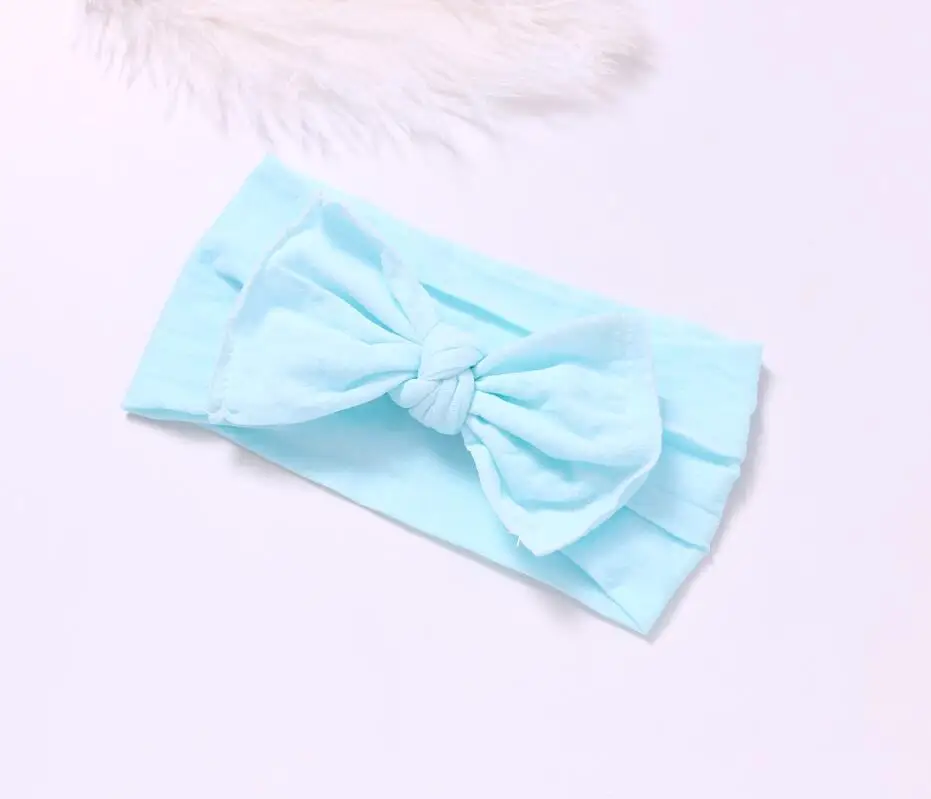 36PC/lot Bulk Baby Newborn Kids Handmade Nylon Headbands,Knotted Bow wide Nylon Headband,Children Girl Headwear Hair Accessories