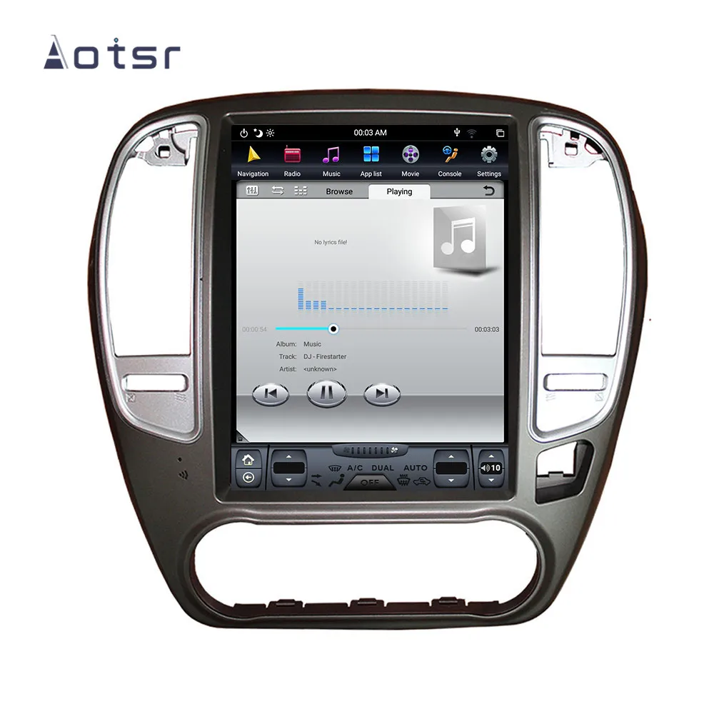 Discount Aotsr Tesla 10.4“  Vertical screen Android 8.1 Car DVD Multimedia player GPS Navigation For NISSAN SYLPHY 2005-2012 carplay Wifi 2