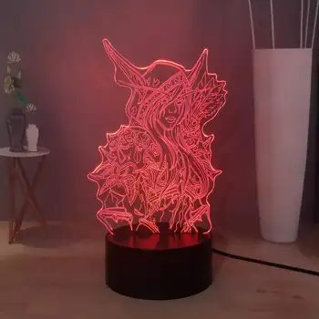 

Sylvanas Windrunner Fashion WOW LED Night Light Cool World of Warcraft Gift Lamp Modern Home Desk Lamp Table Lamp Kids Xmas Gift