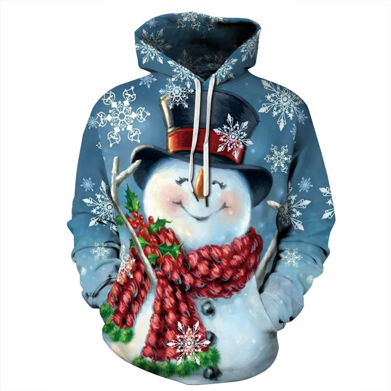 Мужской женский Уродливый Рождественский свитер, пуловер, толстовки, свитшоты с 3D цифровой печатью, графическая одежда с длинным рукавом на осень и зиму, 5XL