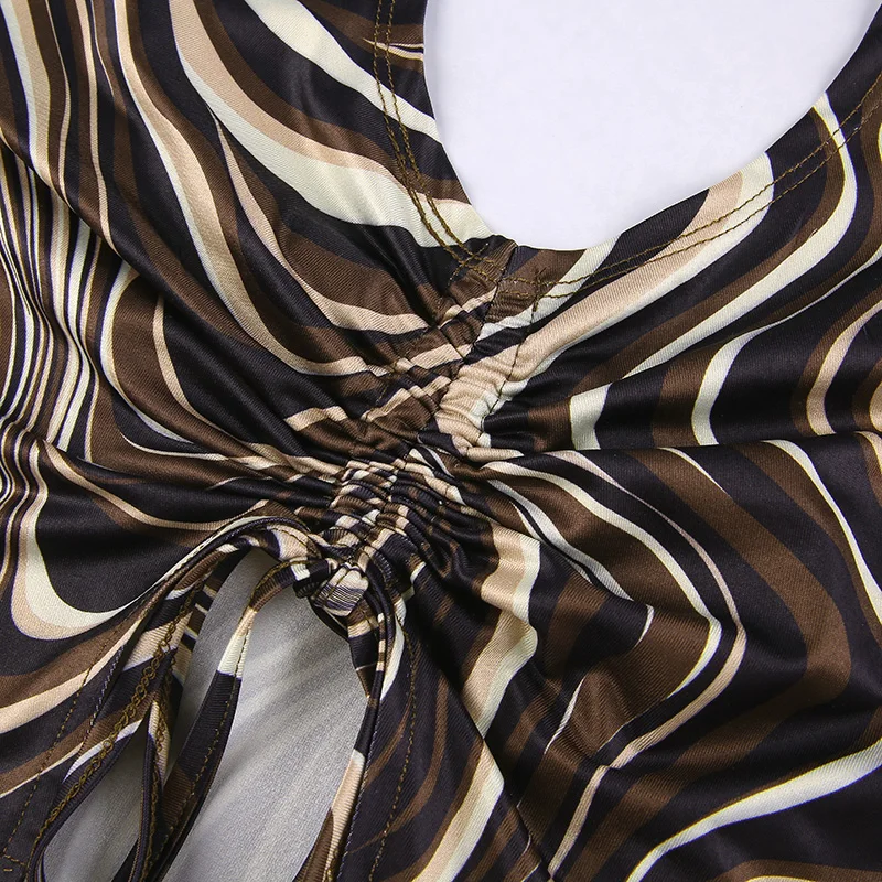 Brown Cami Tie Up-cloth