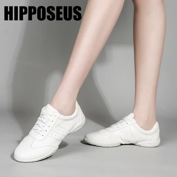 

Hipposeus Dance Sneakers Sport Shoes Unisex For Men Women Children Soft Sole Ghost step dance Square Dance Shoes Dropshipping