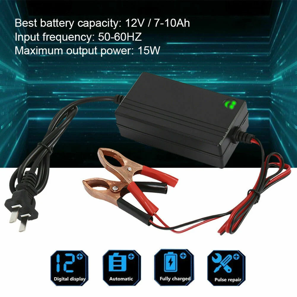 

12V Portable Auto Car Battery Charger Boat Motorcycle Tender Trickle Maintainer Safer Floating Charger зарядное для акб машины