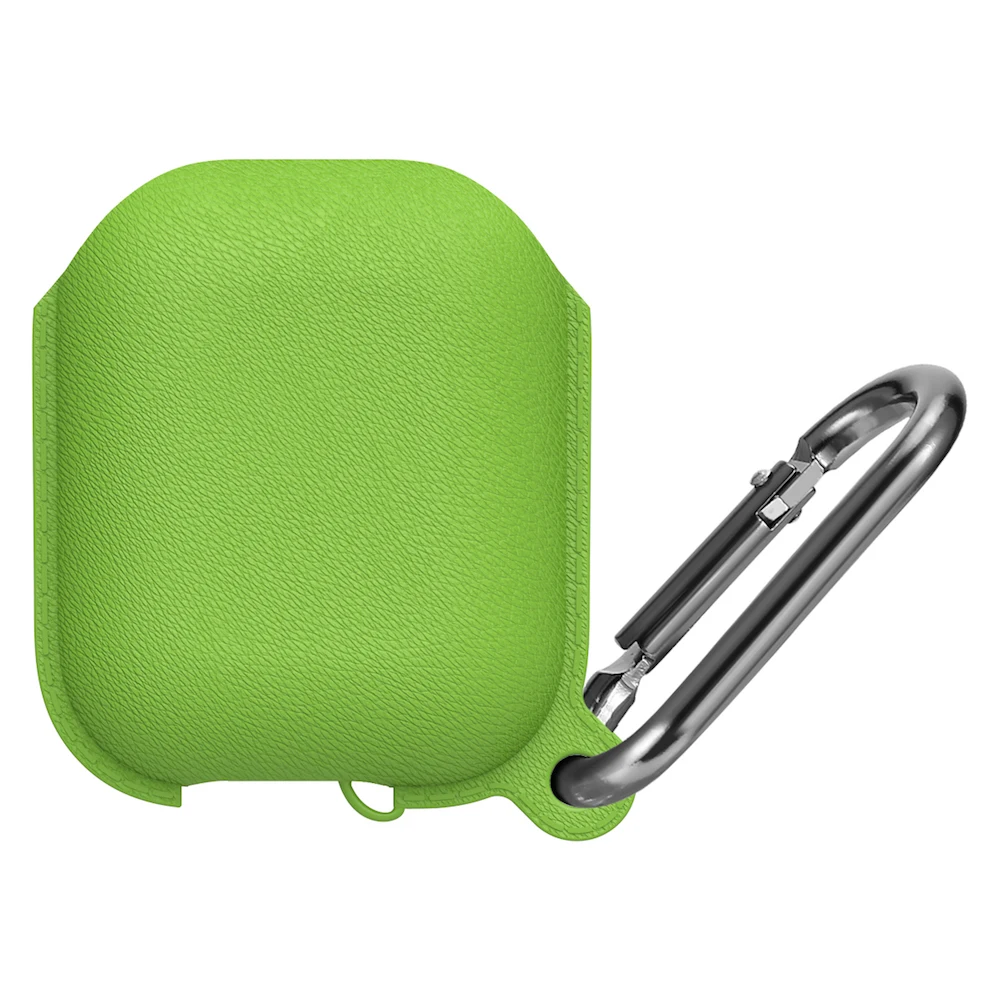 Набор наушников с Litchi узором для Airpods, чехол, симпатичный силиконовый bluetooth-наушник, защитный чехол-1or2 поколения - Цвет: 04